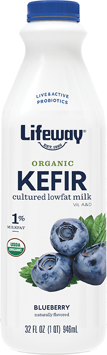 Lifeway Organic Probiotic Low Fat Blueberry Kefir, 32 Ounce -- 6 per case.