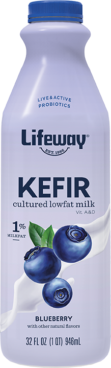 Lifeway Probiotic Low Fat Blueberry Kefir, 32 Ounce -- 6 Per Case