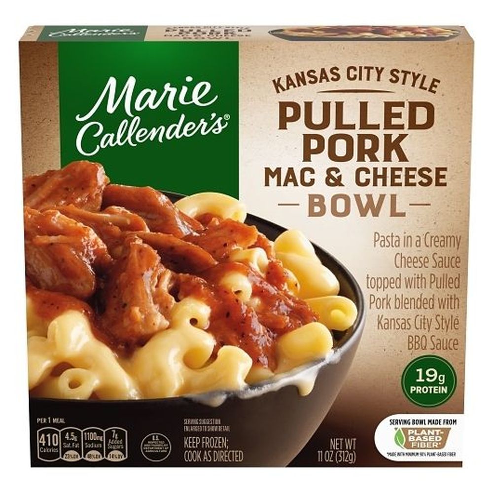Marie Callenders Kansas City Style Pulled Pork Mac and Cheese Bowl, 11 Ounce -- 8 per case