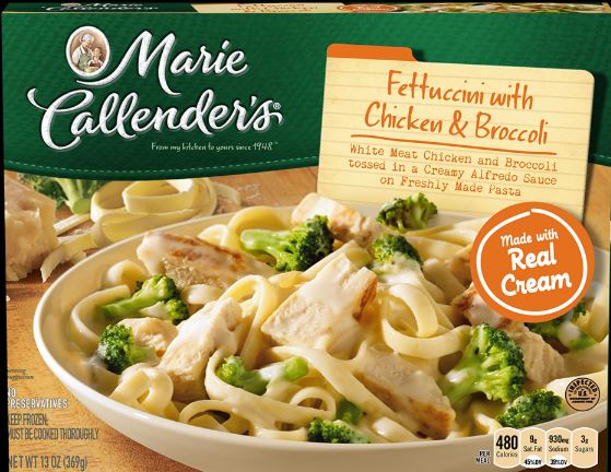 Marie Callender's Entree Fettuccini With Chicken And Broccoli, 13 Ounce -- 8 Per Case