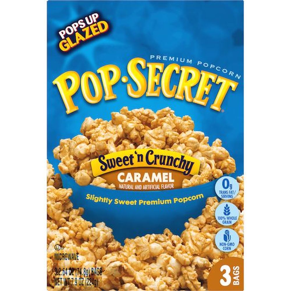 Pop Secret Sweet N Crunchy Caramel Microwave Popcorn, 7.92 Ounce -- 6 Per Case