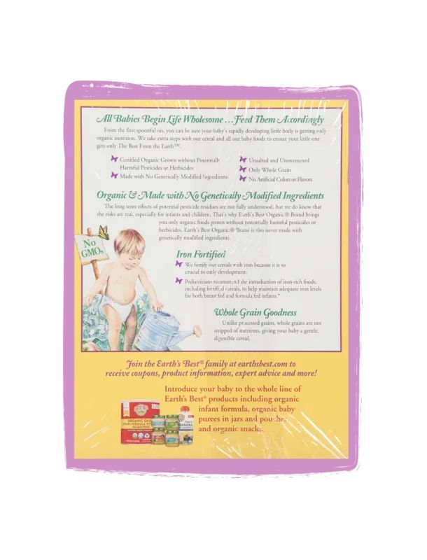 Earth's Best Multi Grain Cereal, 8 Ounce -- 12 Per Case