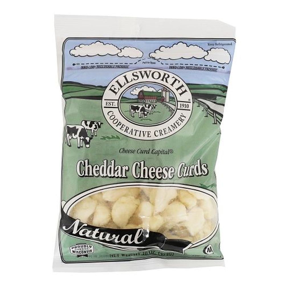 Ellsworth Natural Cheddar Cheese Curds, 16 Ounce 16 per case