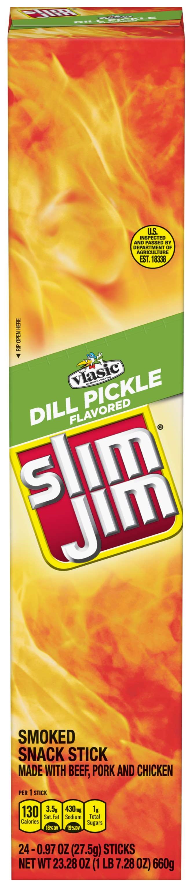 Slim Jim Giant - Original 27.5g Stick, 24 Count