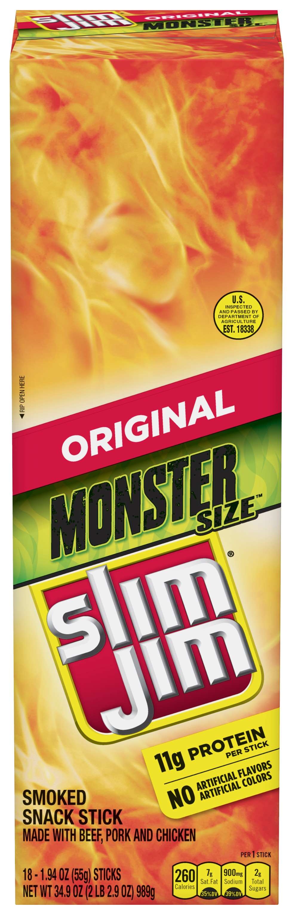 Slim Jim Monster Stick Assortment Case | FoodServiceDirect Slim Jim Monster Stick Assortment Case | FoodServiceDirect
