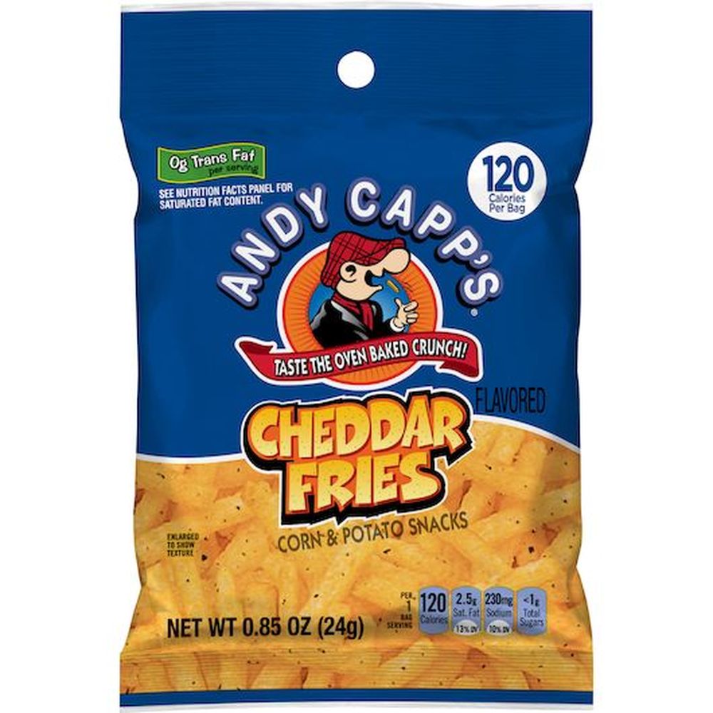 Andy Capp's Cheddar Fries, 0.85 Ounce -- 72 Per Case