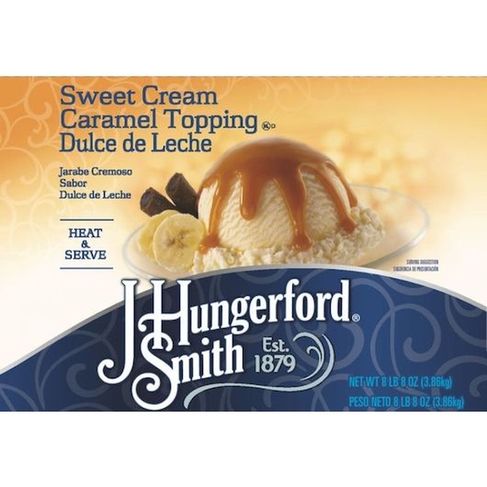 J Hungerford Smith Sweet Cream Caramel Dulce De Leche, 96 Ounce -- 3 Per Case