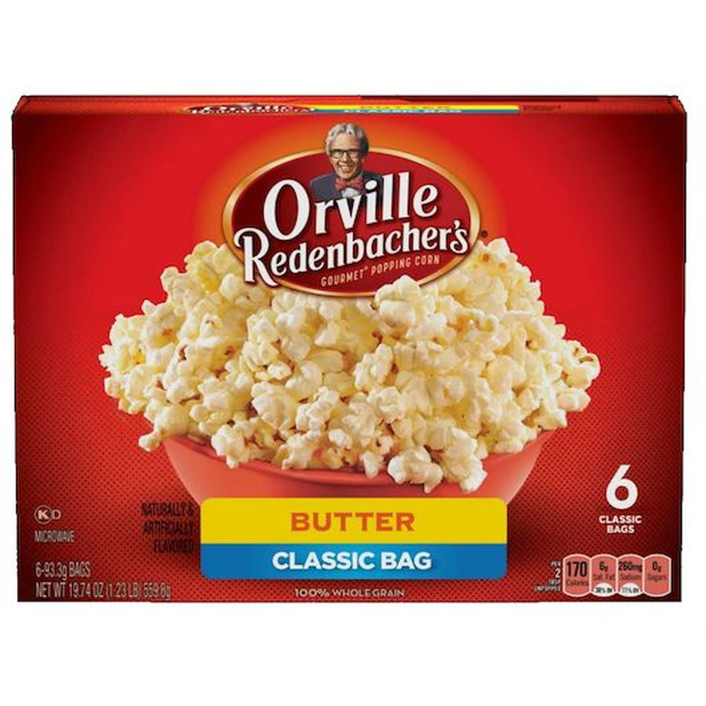 Orville Redenbacher's Butter Flavored Microwave Popcorn, 19.74 Ounce -- 6 Per Case