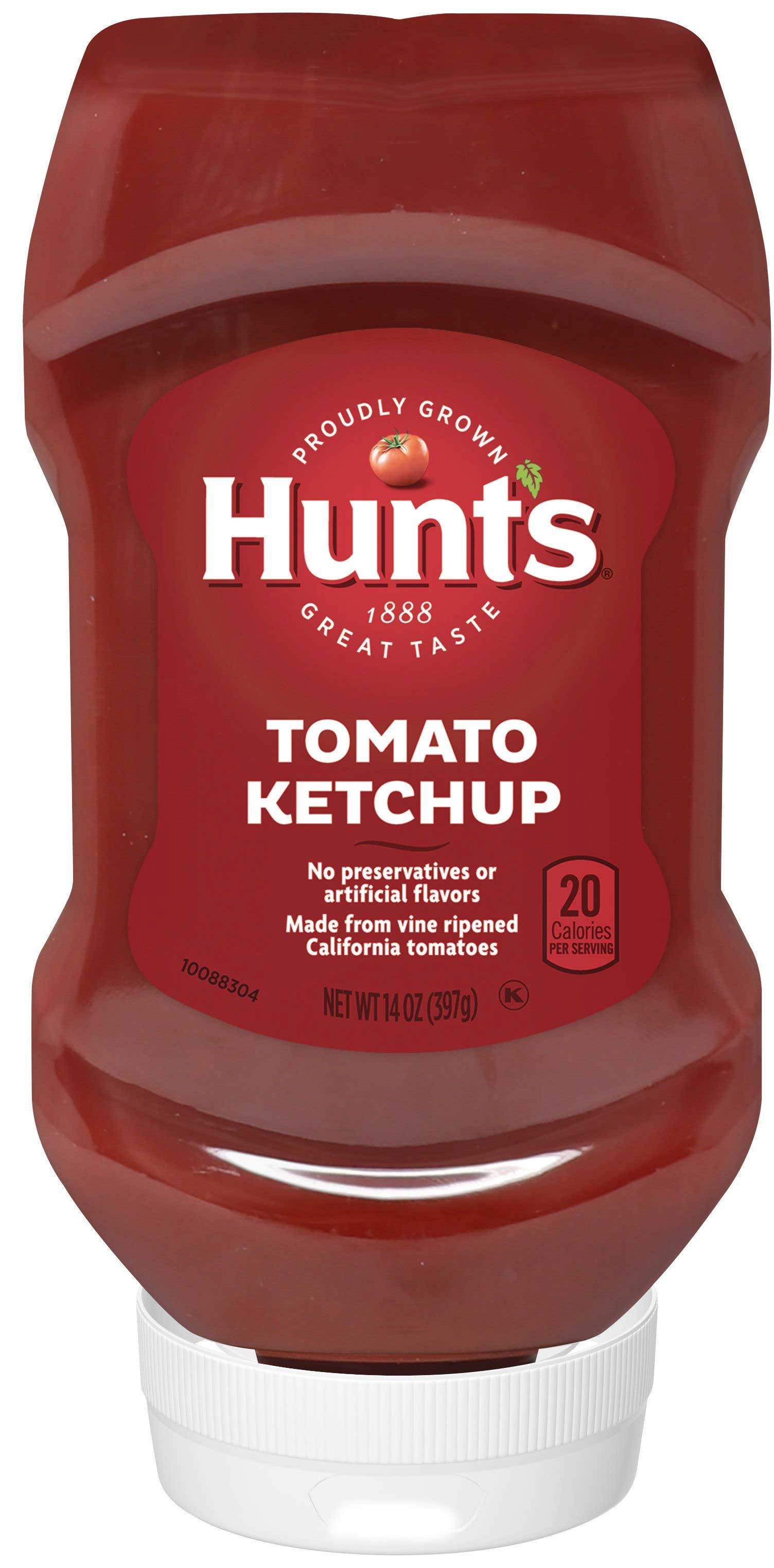 Hunt's Tomato Ketchup, 14 Ounce Squeeze Bottle -- 12 Per Case