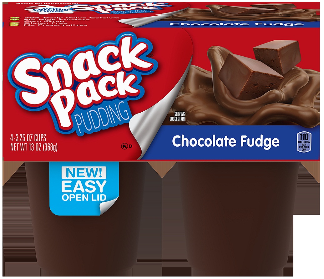 Snack Pack Chocolate Fudge Pudding, 13 Ounce -- 12 Per Case