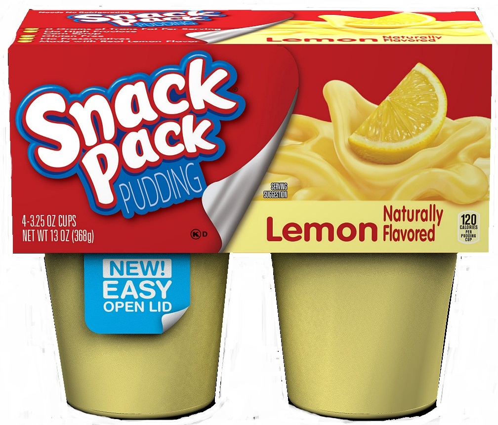 Snack Pack Lemon Pudding, 13 Ounce -- 12 Per Case