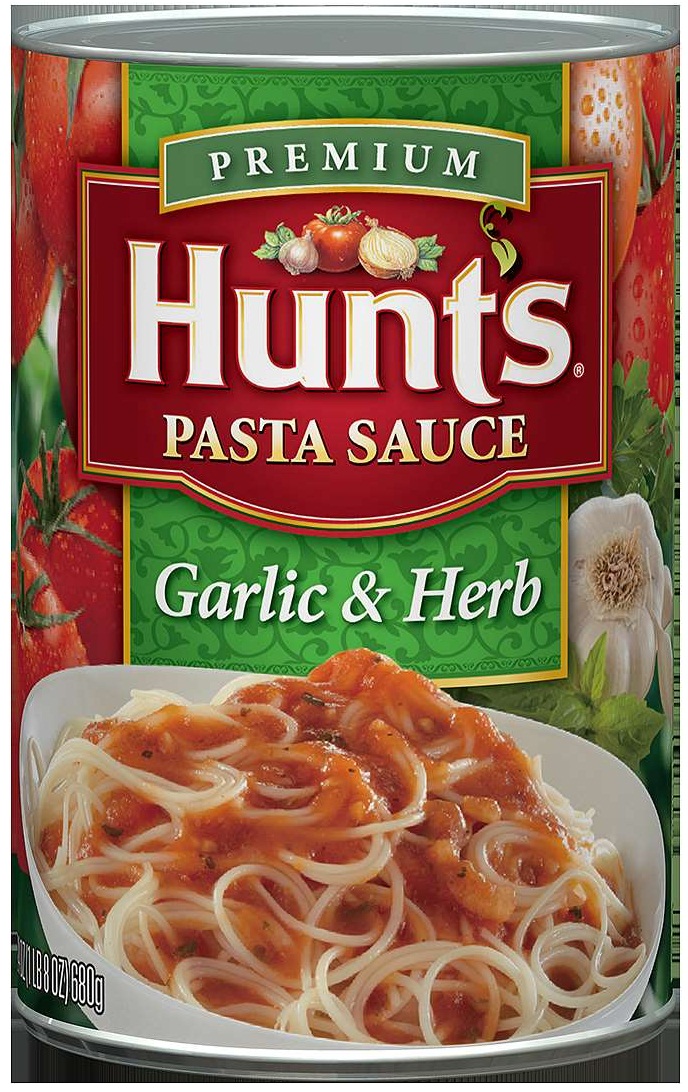 Hunt's Garlic And Herb Spaghetti Pasta Sauce, 24 Ounce -- 12 Per Case