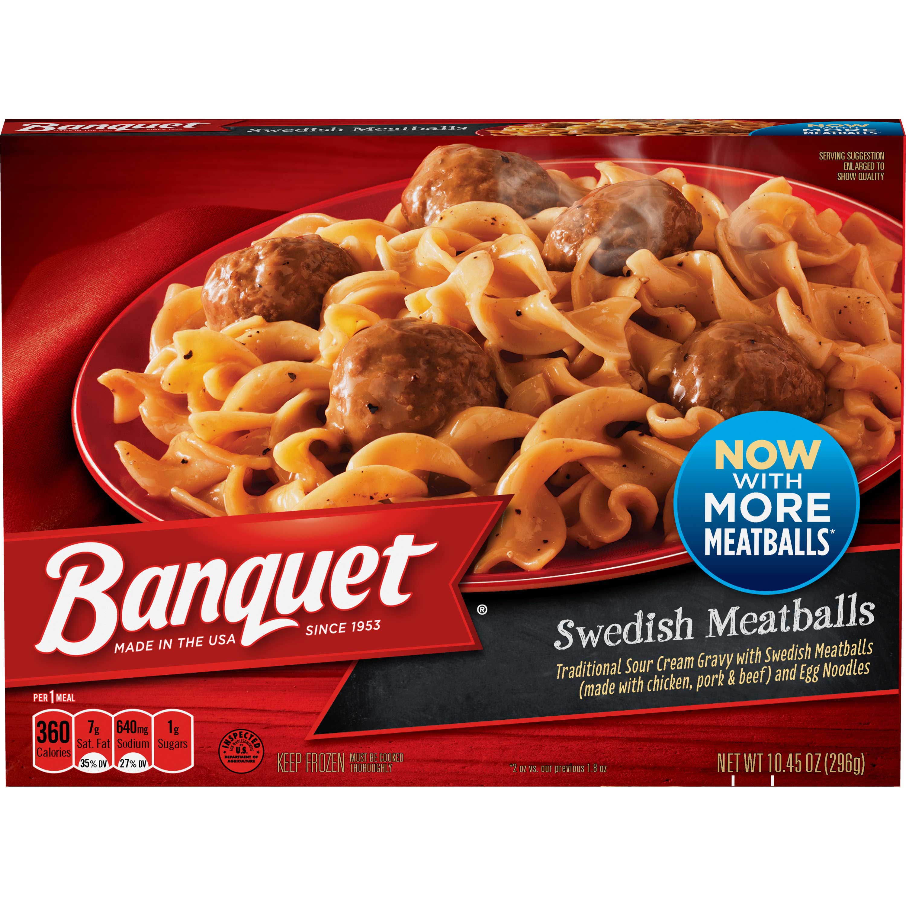 Banquet Swedish Meatballs Meal, 10.45 Ounce -- 12 Per Case