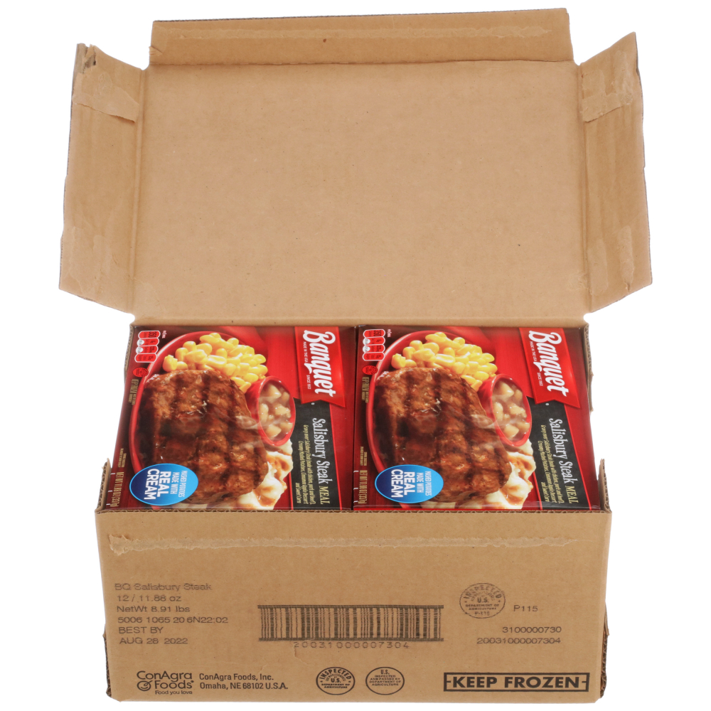 Banquet Classic Salisbury Steak Meal, 11.88 Ounce -- 12 Per Case