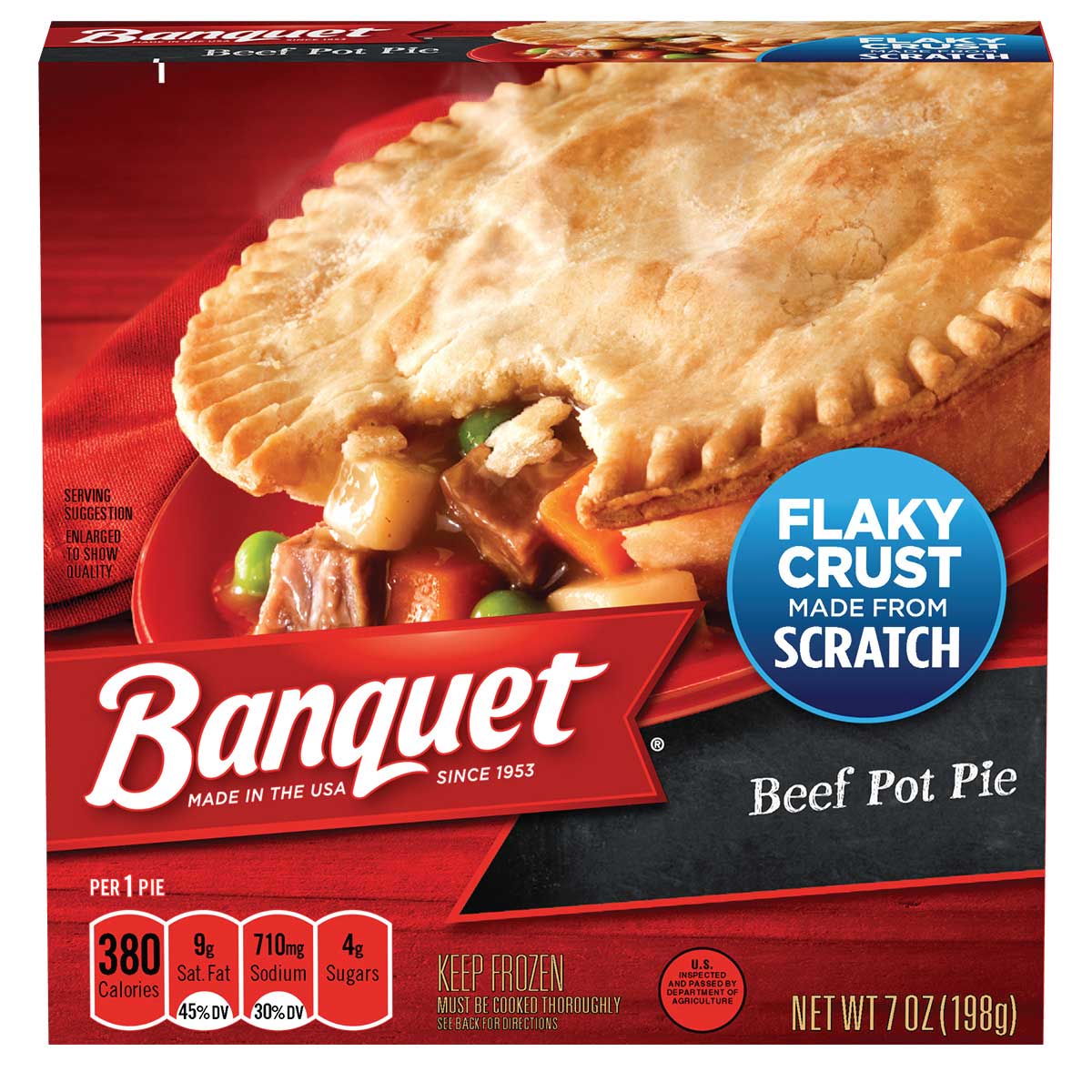 Banquet Beef Pot Pie, 7 Ounce -- 24 Per Case