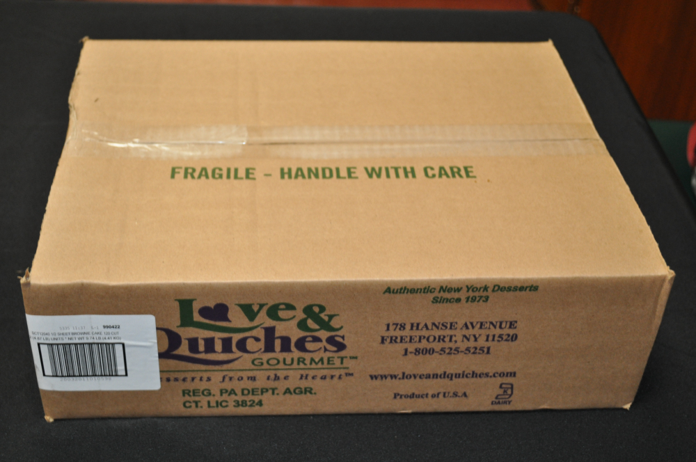 Love and Quiches 120 Cut 1/2 Sheet Yellow Cake, 3.25 Pound.
