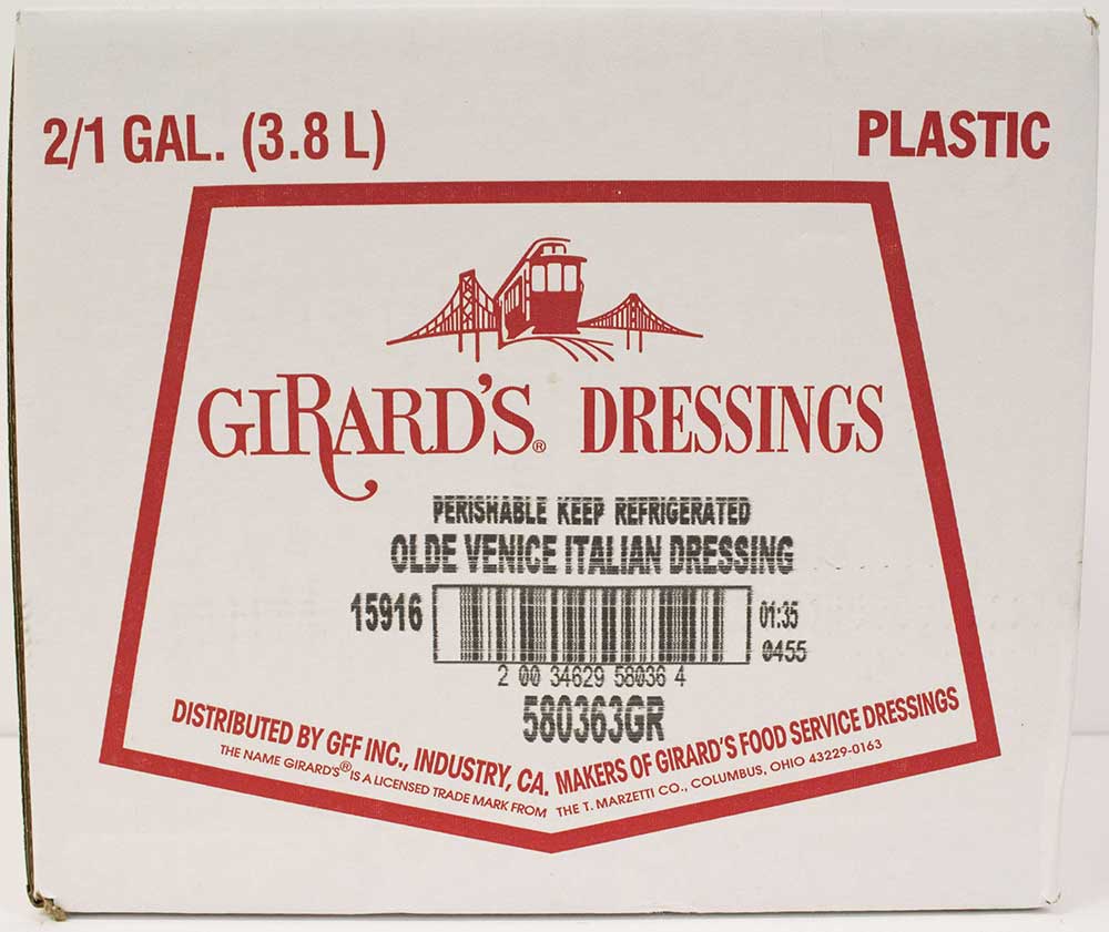 Girard's Dressing Au Naturel Olde Venice Italian Dressing, 1 Gallon -- 2 Per Case