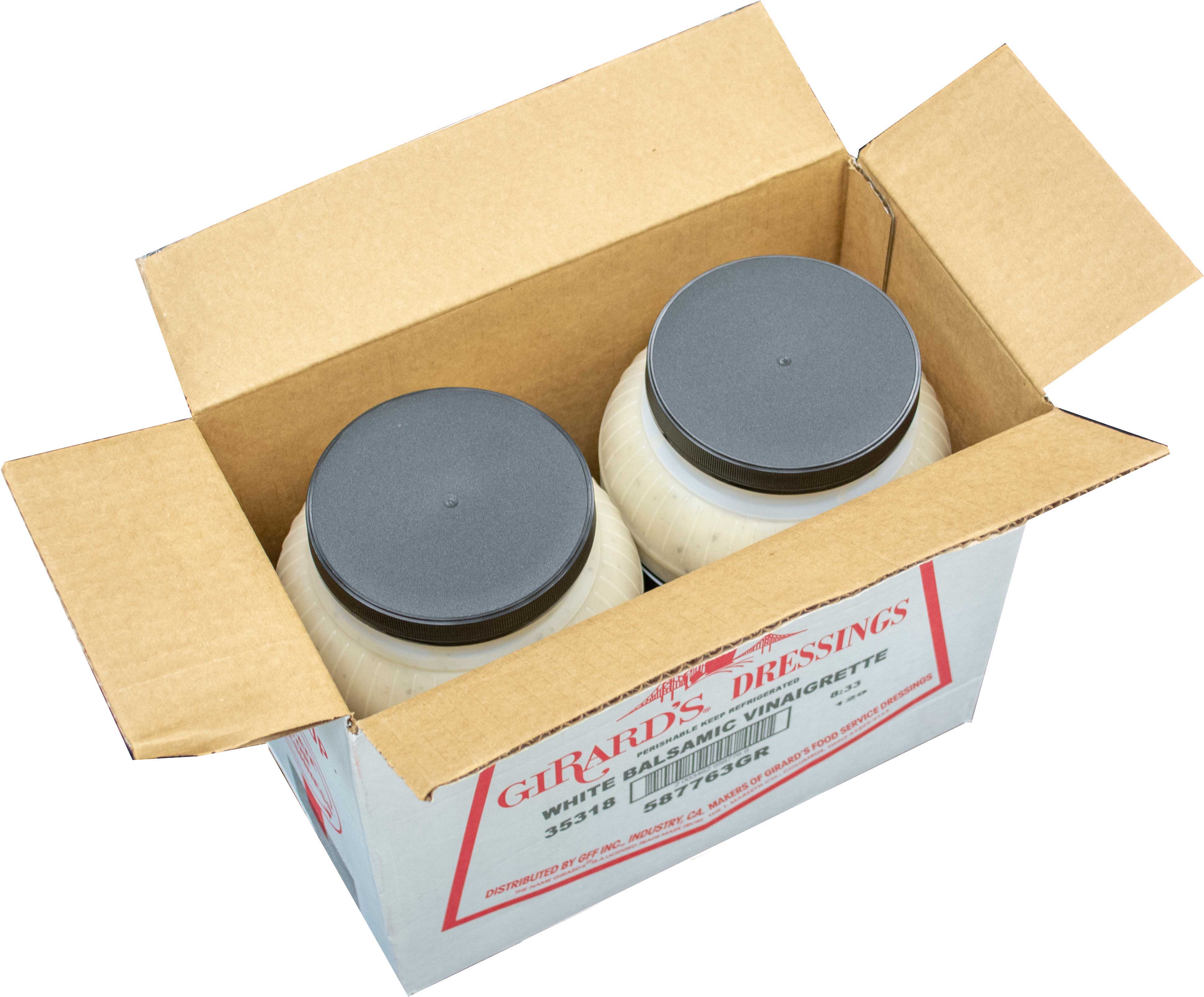 Girard's Dressing Au Naturel White Balsamic Vinaigrette Dressing, 1 Gallon -- 2 Per Case