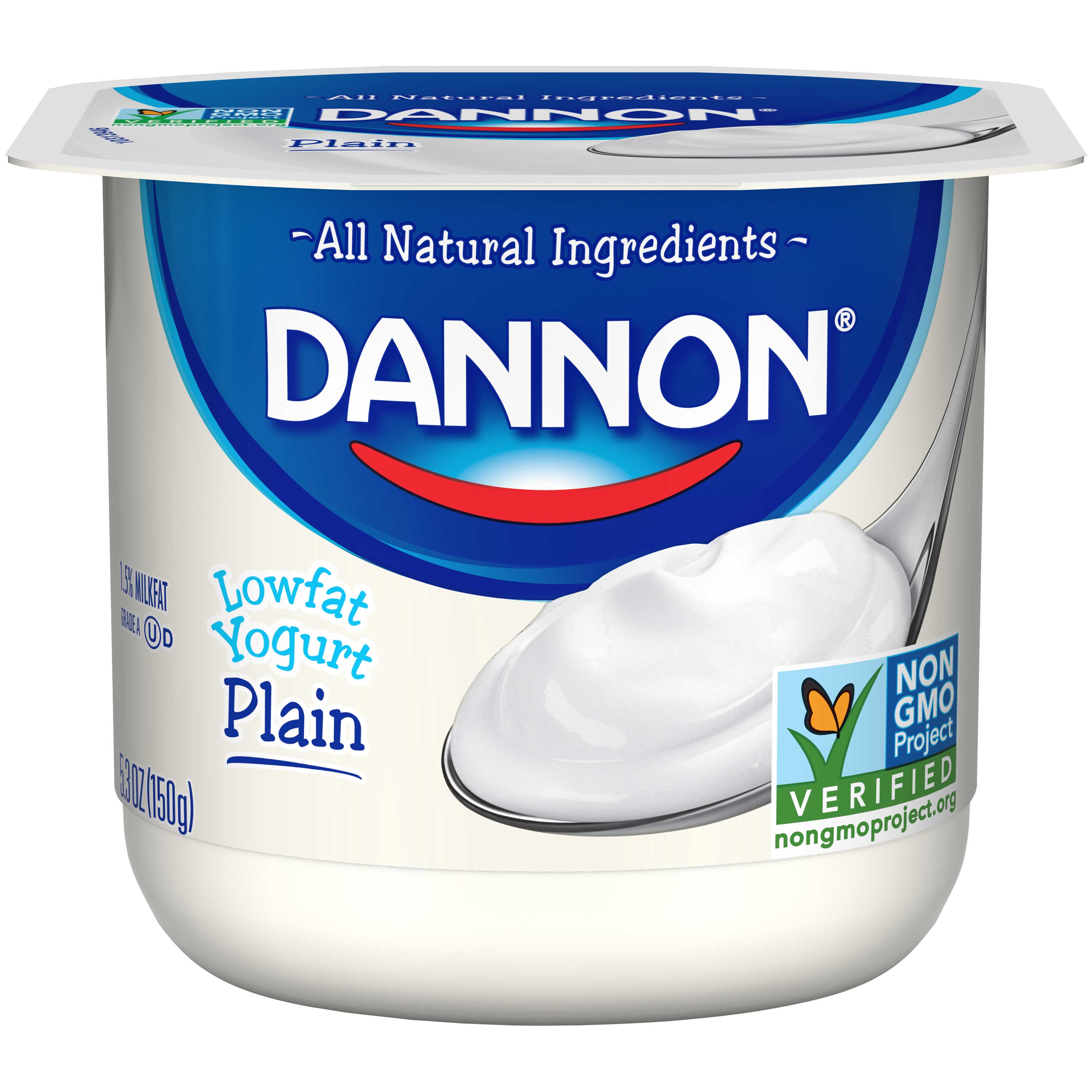 Dannon All Natural Plain Lowfat Yogurt Case FoodServiceDirect Dannon All Natural Plain Lowfat Yogurt Case FoodServiceDirect