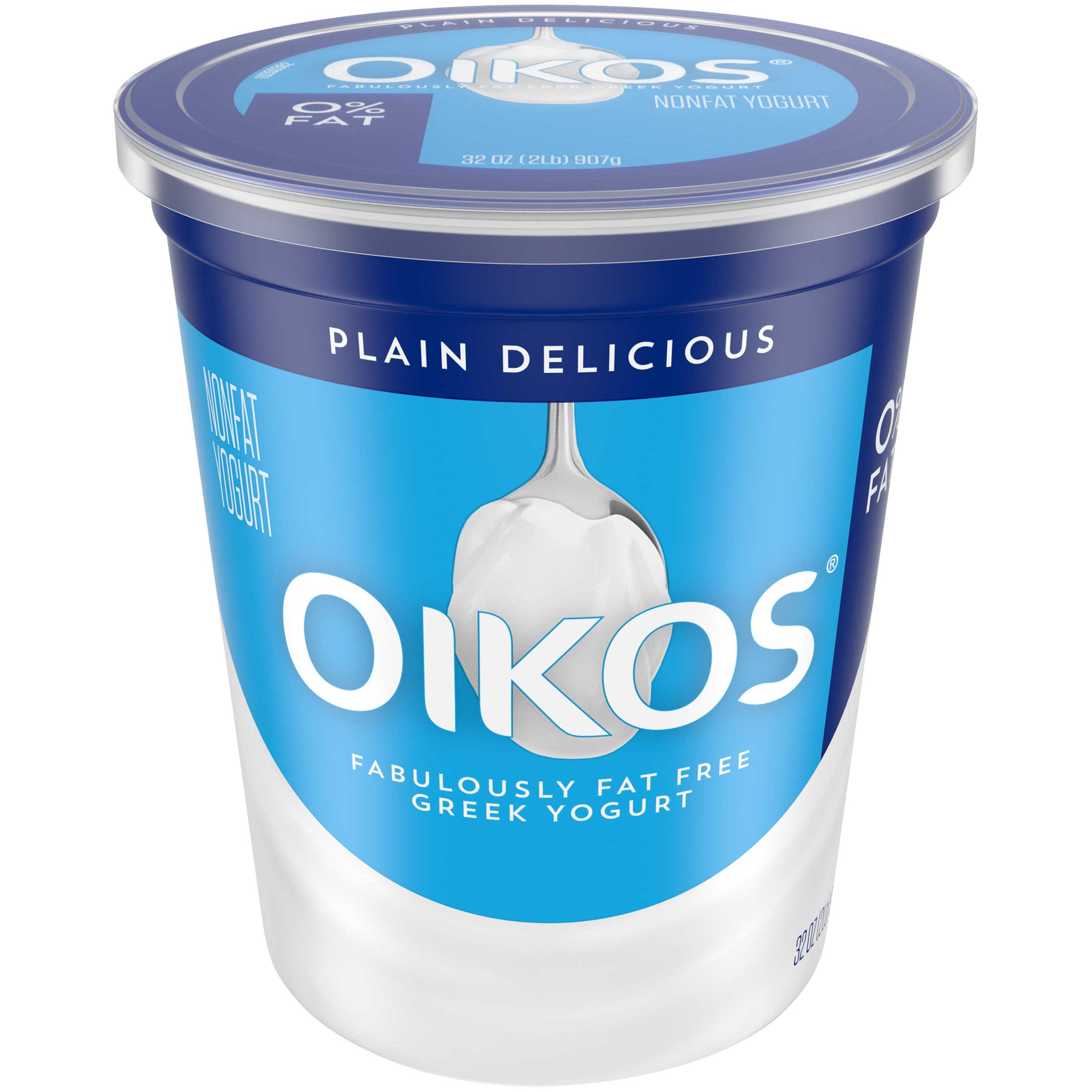 Oikos Plain Nonfat Greek Yogurt, 32 Ounce -- 6 Per Case