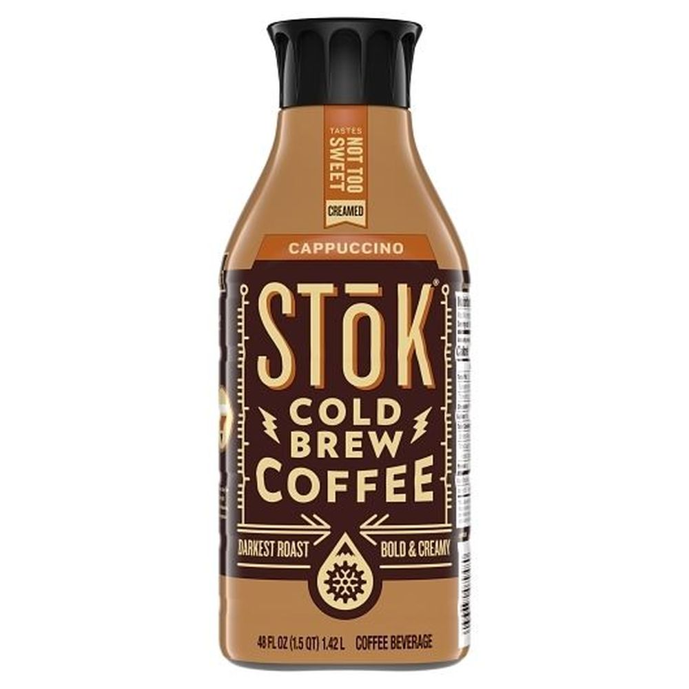 Stok Cappuccino Cold Brew Coffee, 48 Ounce -- 6 Per Case