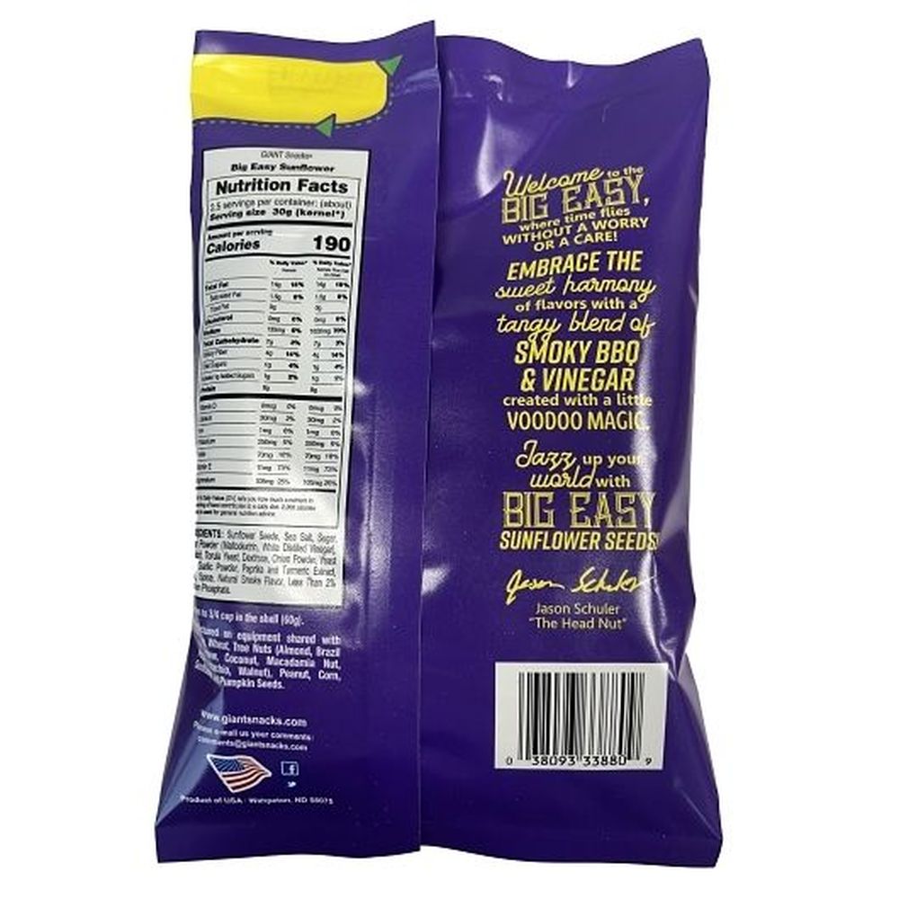 Giants Big Easy Louisiana Style Sunflower Seeds, 5 Ounce -- 12 Per Case