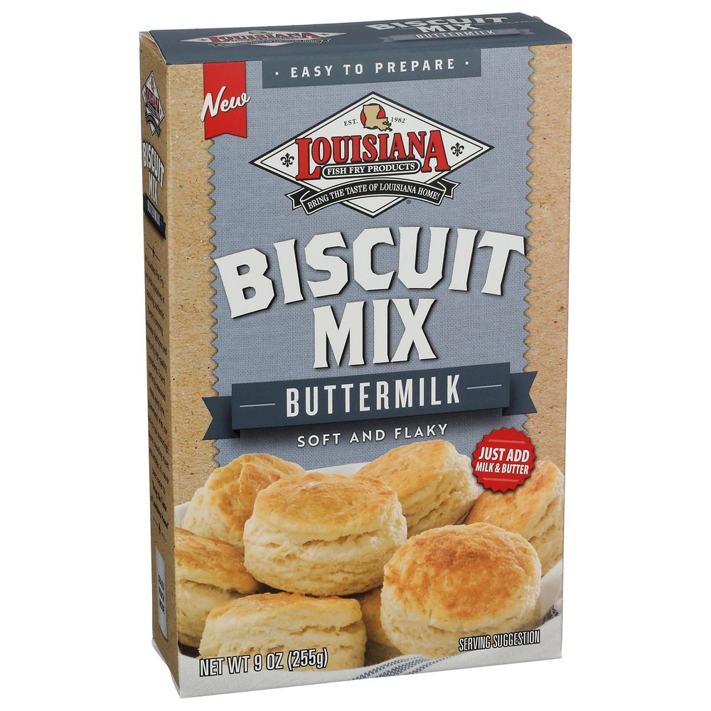 Louisiana Fish Fry Buttermilk Biscuit Mix, 9 Ounce -- 6 Per Case