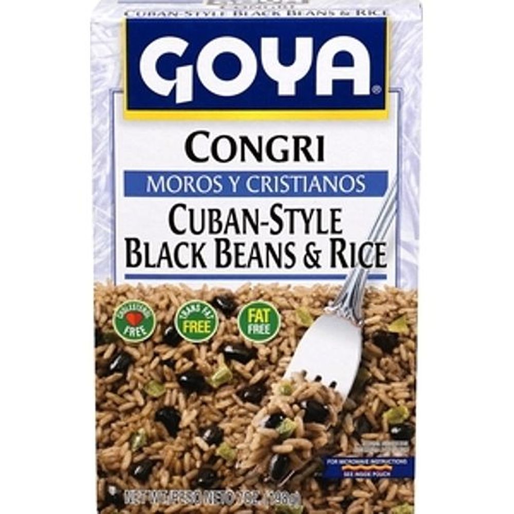 Goya Congri Cuban Style Black Beans And Rice, 7 Ounce -- 12 Per Case