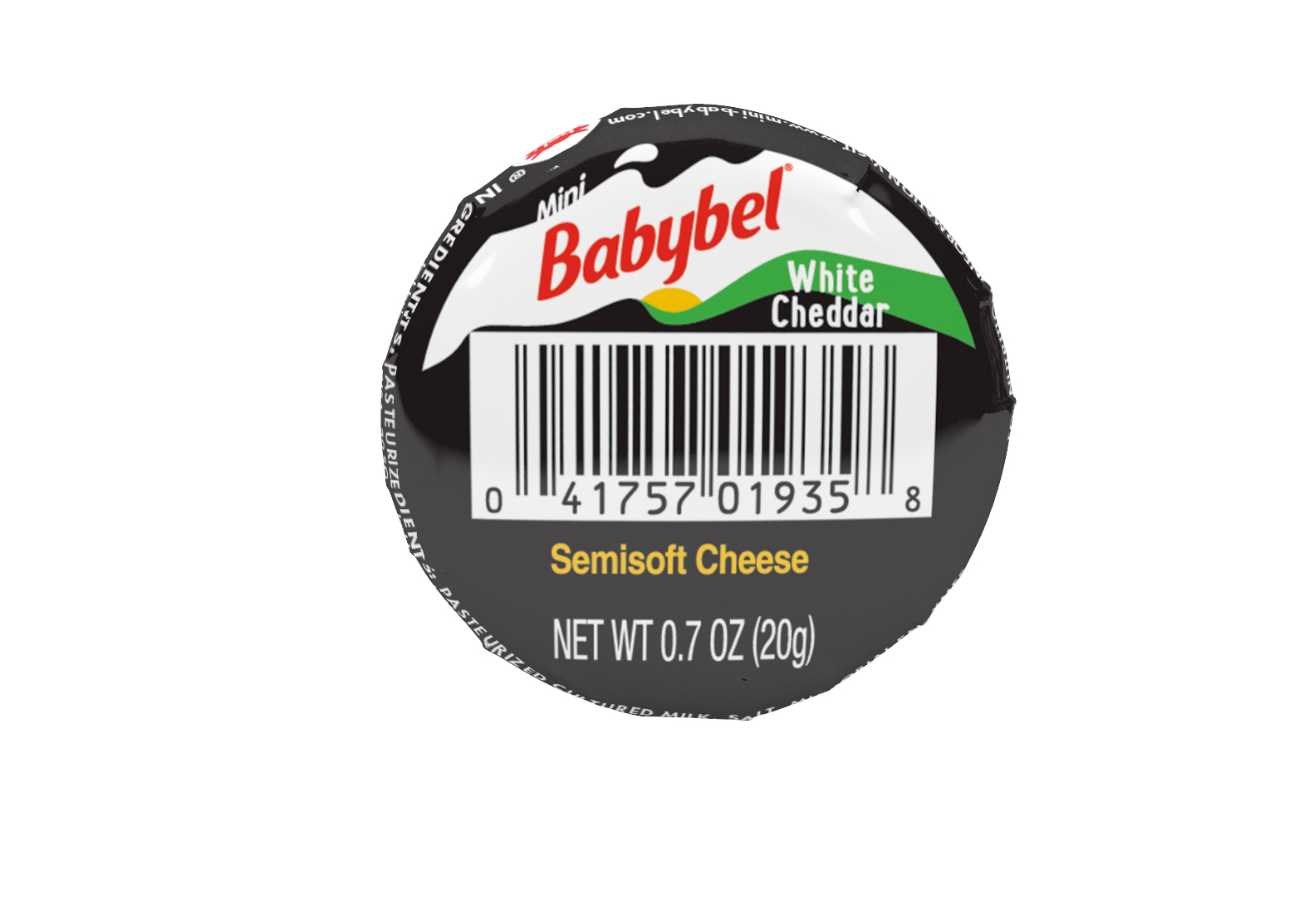 Mini Babybel White Cheddar Cheese, 0.7 Ounce -- 30 Per Case