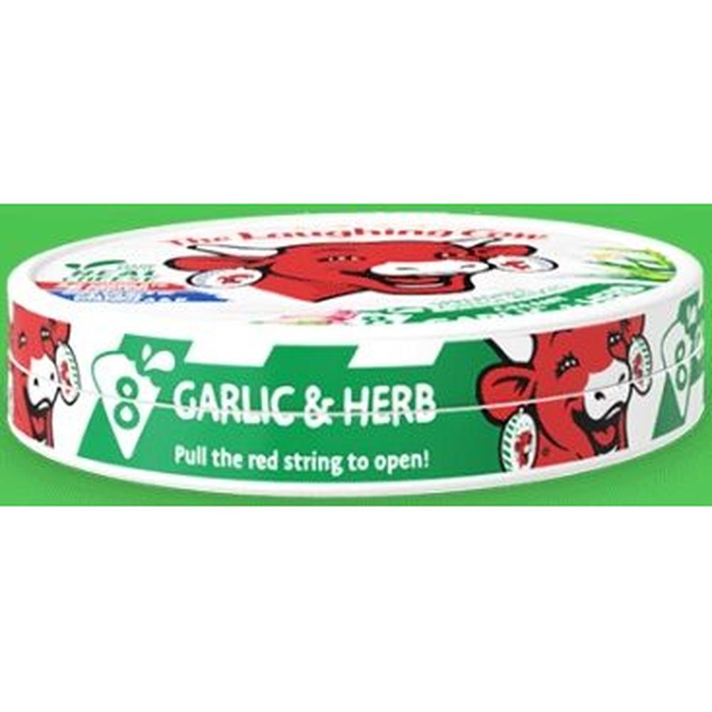 The Laughing Cow 8p Garlic And Herb Creamy Cheese, 5.4 Ounce -- 12 Per Case