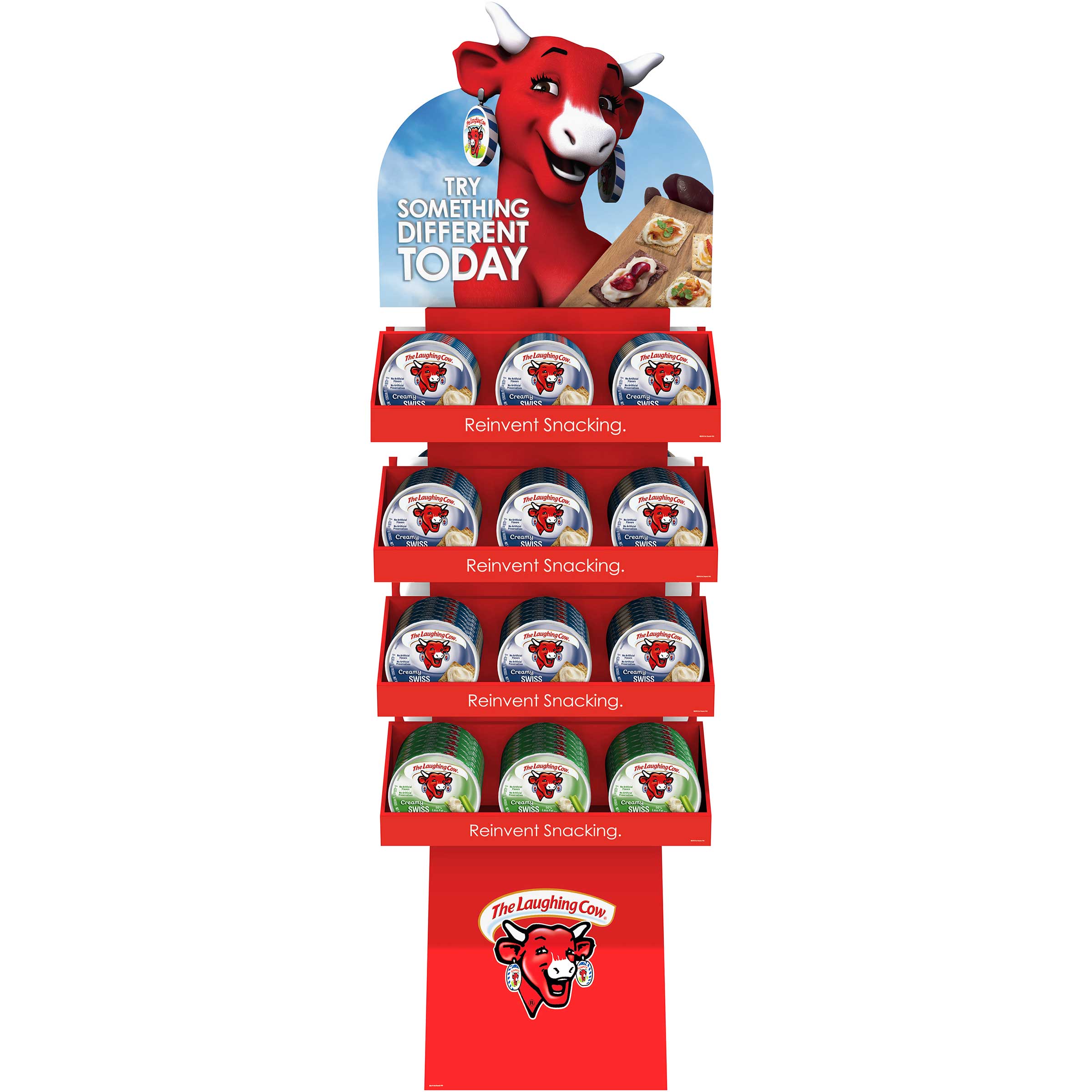 The Laughing Cow Original And Light Cheese, Display -- 48 Per Case