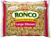 Ronco Large Elbows, 16 Ounce -- 24 Per Case