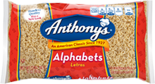 Anthony's Alphabets Pasta, 10 Ounce -- 12 Per Case
