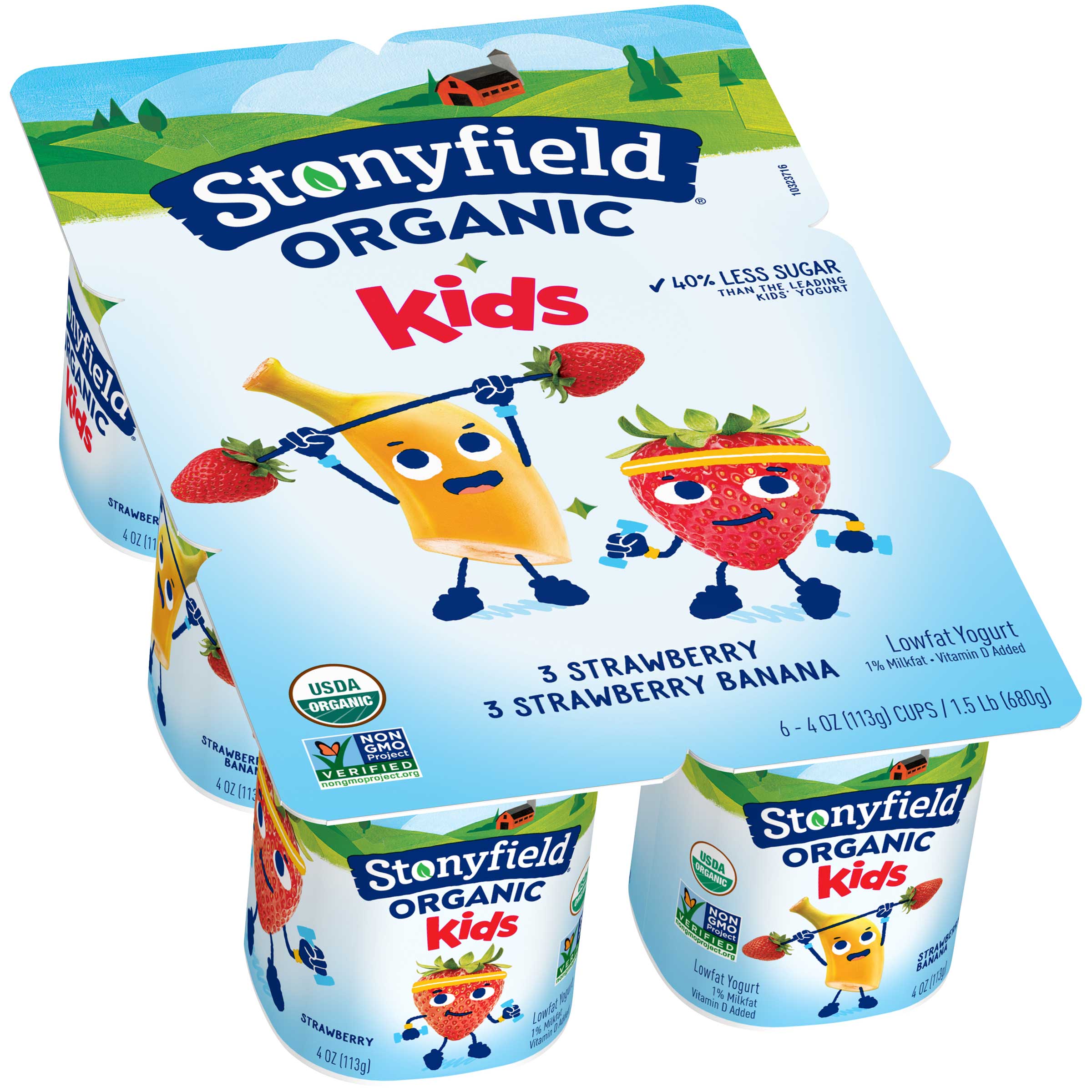 YOGINI FOOD 100 (cocoa、strawberry) Organic Strawberry Banana Greek Yogis | Happy Baby Organics