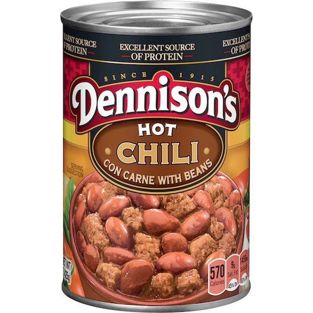 Dennison's Hot Chili Con Carne With Beans, 15 Ounce -- 12 Per Case