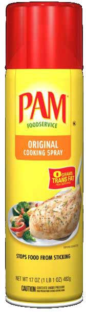 Pam Original Shortening Oil Non-stick Cooking Spray, 17 Ounce -- 6 Per Case
