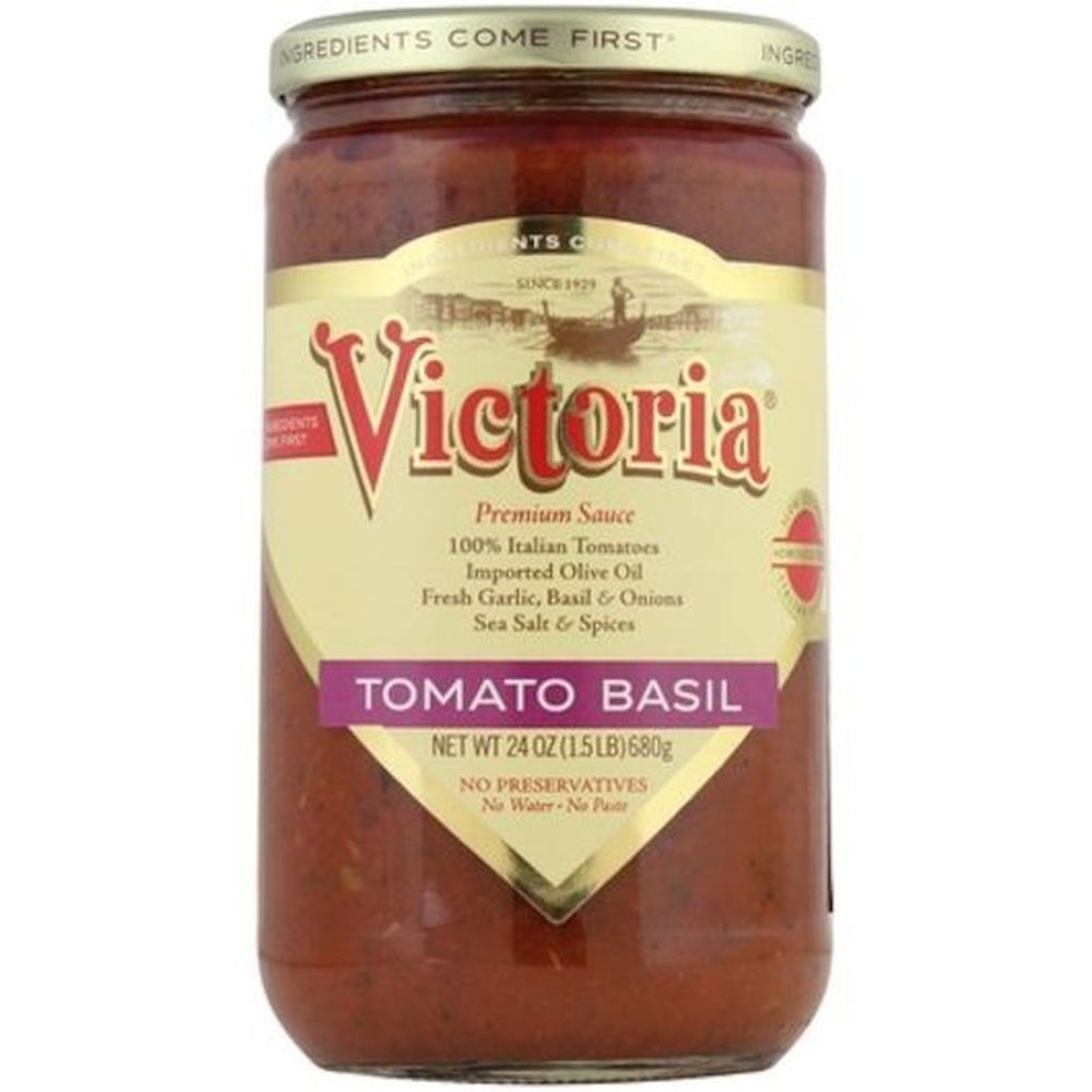 Victoria Tomato Basil Sauce, 24 Fluid Ounce -- 6 per case