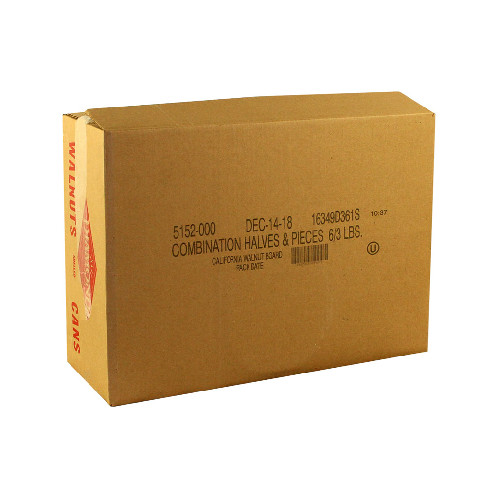 Diamond Walnut Halves And Pieces, 3 Pound -- 6 Per Case