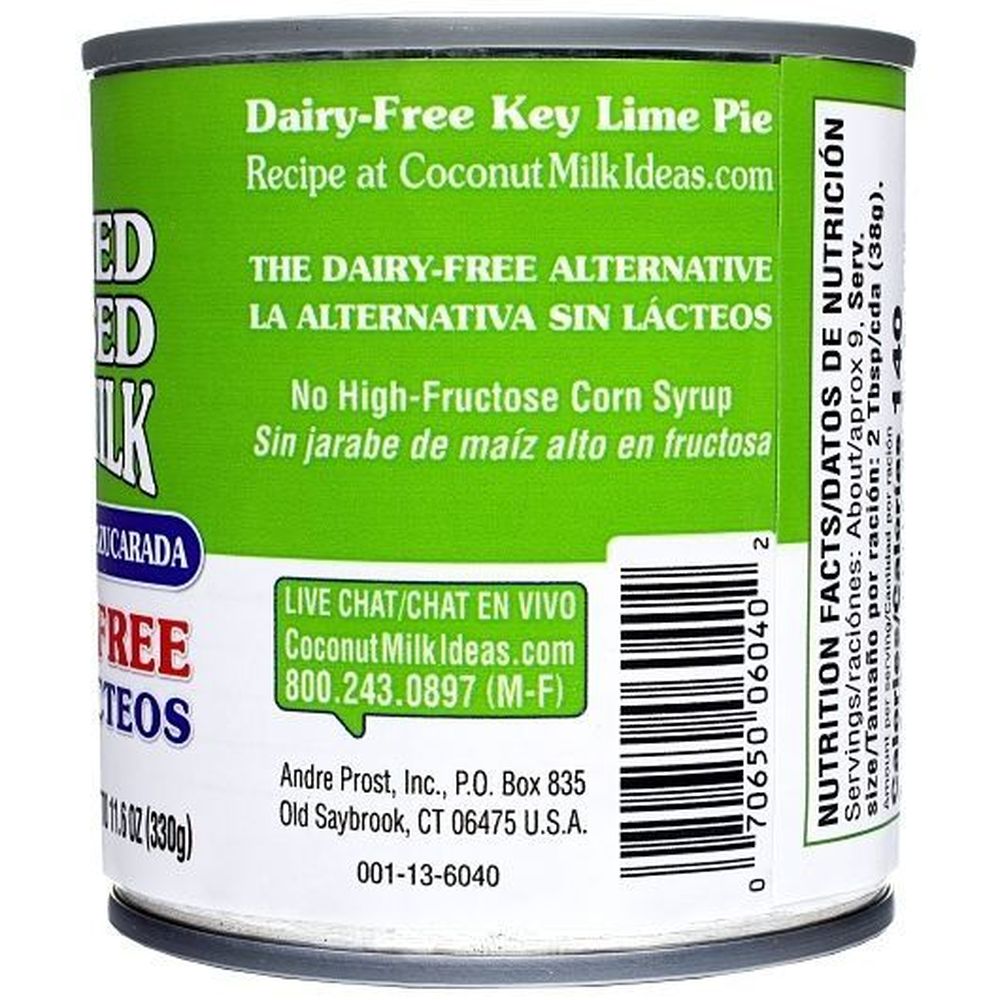Andre Prost Sweetened Condensed Coconut Milk, Display Tray, 11.6 Ounce -- 12 Per Case
