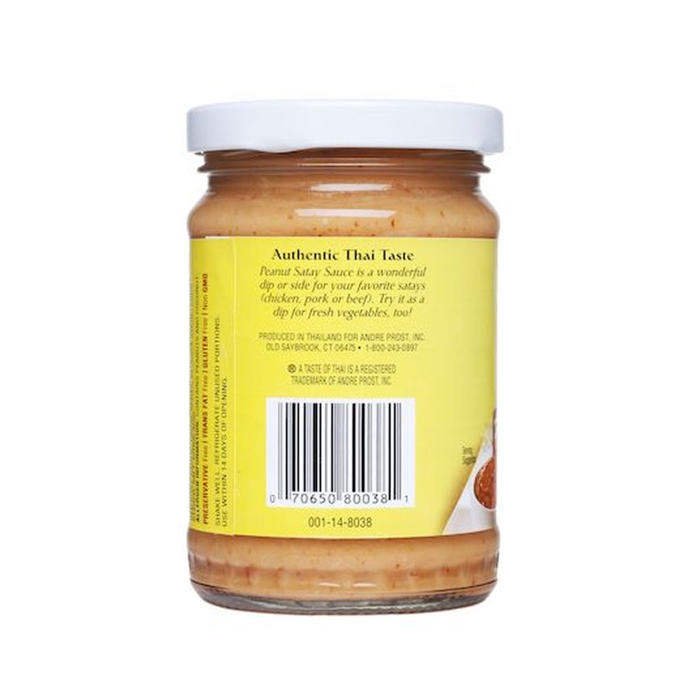 A Taste Of Thai Peanut Satay Sauce, 7 Fluid Ounce -- 12 Per Case