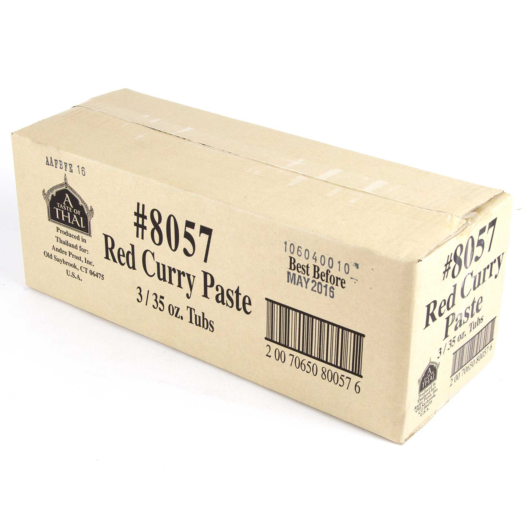 A Taste Of Thai Red Curry Paste, 35 Ounce Tub -- 3 Per Case