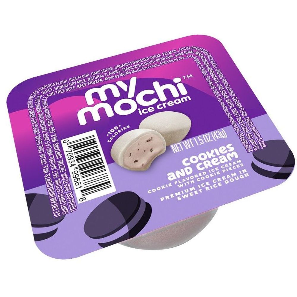 My Mochi Cookies and Cream Ice Cream, 1.5 Ounce -- 72 per case