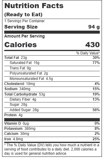 Wonder Chocolate Frosted Donut, 3.3 Ounce -- 60 Per Case