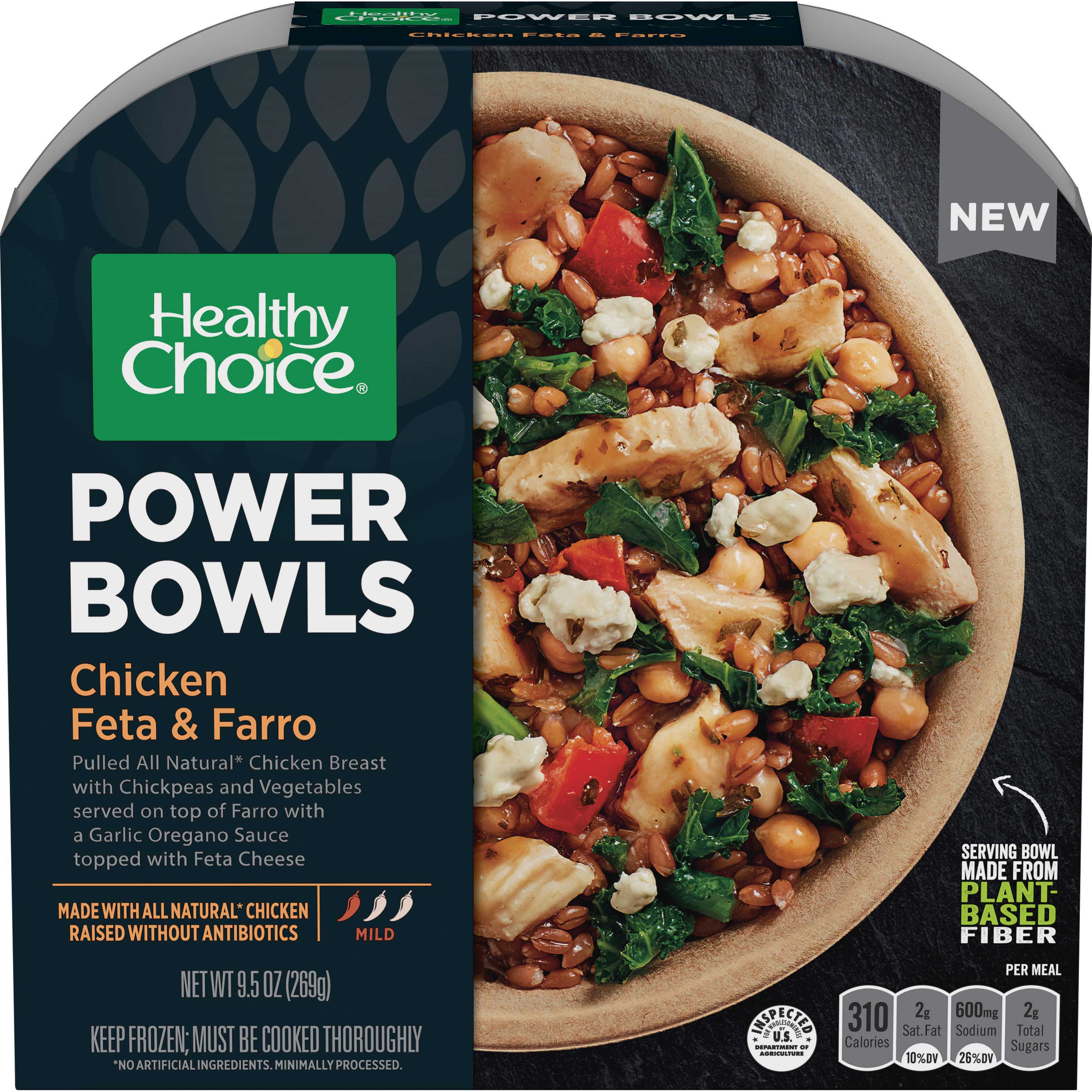 Healthy Choice Mediterranean Chicken Feta And Farro Power Bowl, 9.5 Ounce -- 8 Per Case