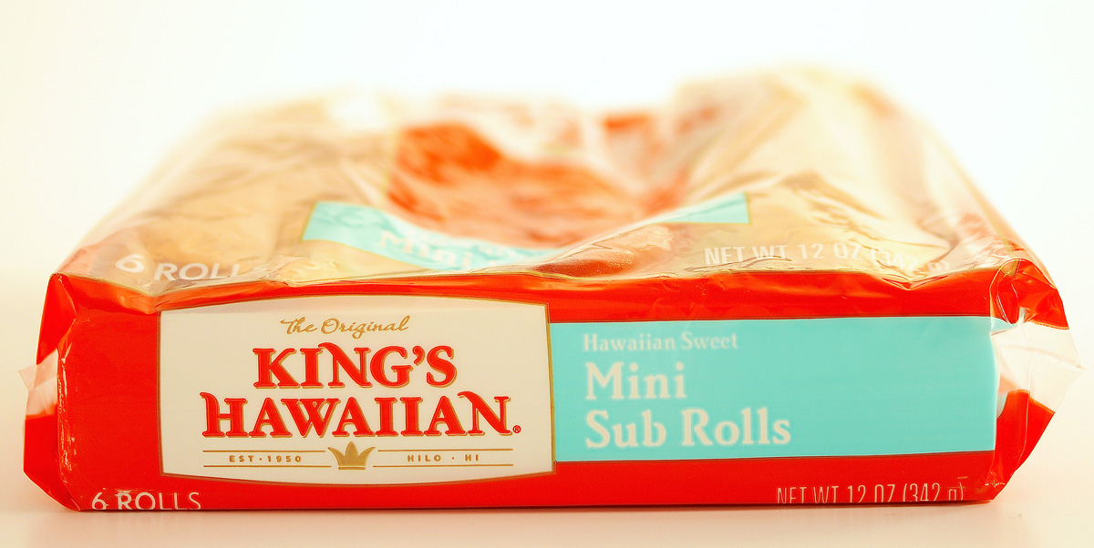 King's Hawaiian Original Mini Sub Rolls, 12 Ounce, 6 Count -- 12 Per Case