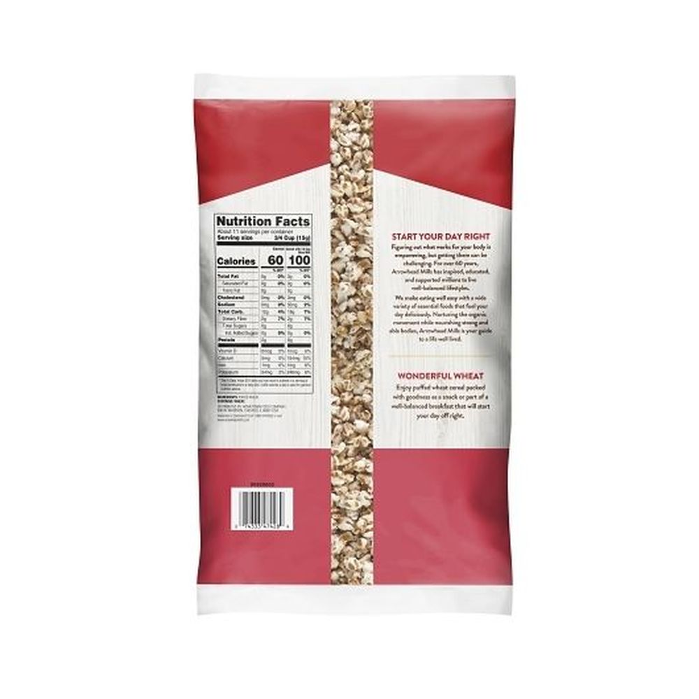 Arrowhead Mills Puffed Wheat Cereal, 6 Ounce -- 12 Per Case