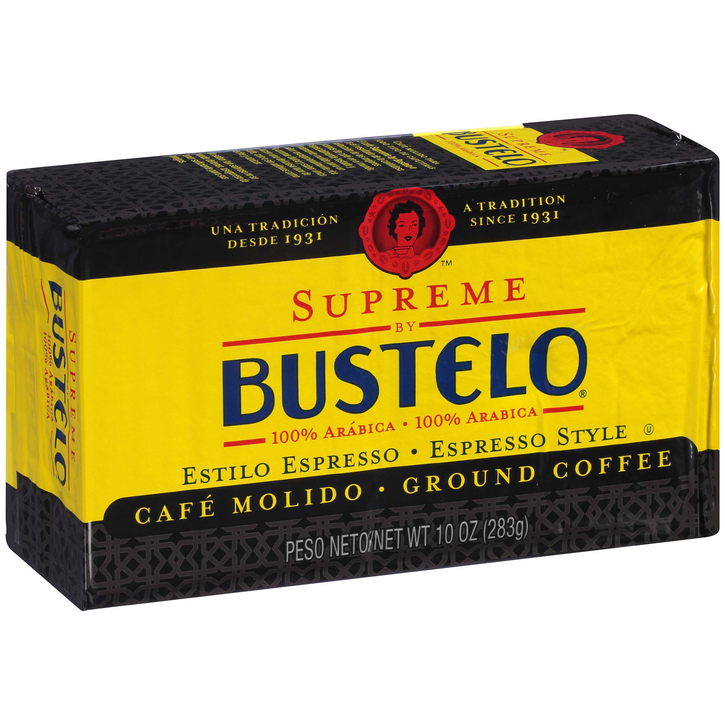 Cafe Bustelo Supreme Premium Ground Coffee, 10 Ounce -- 12 Per Case