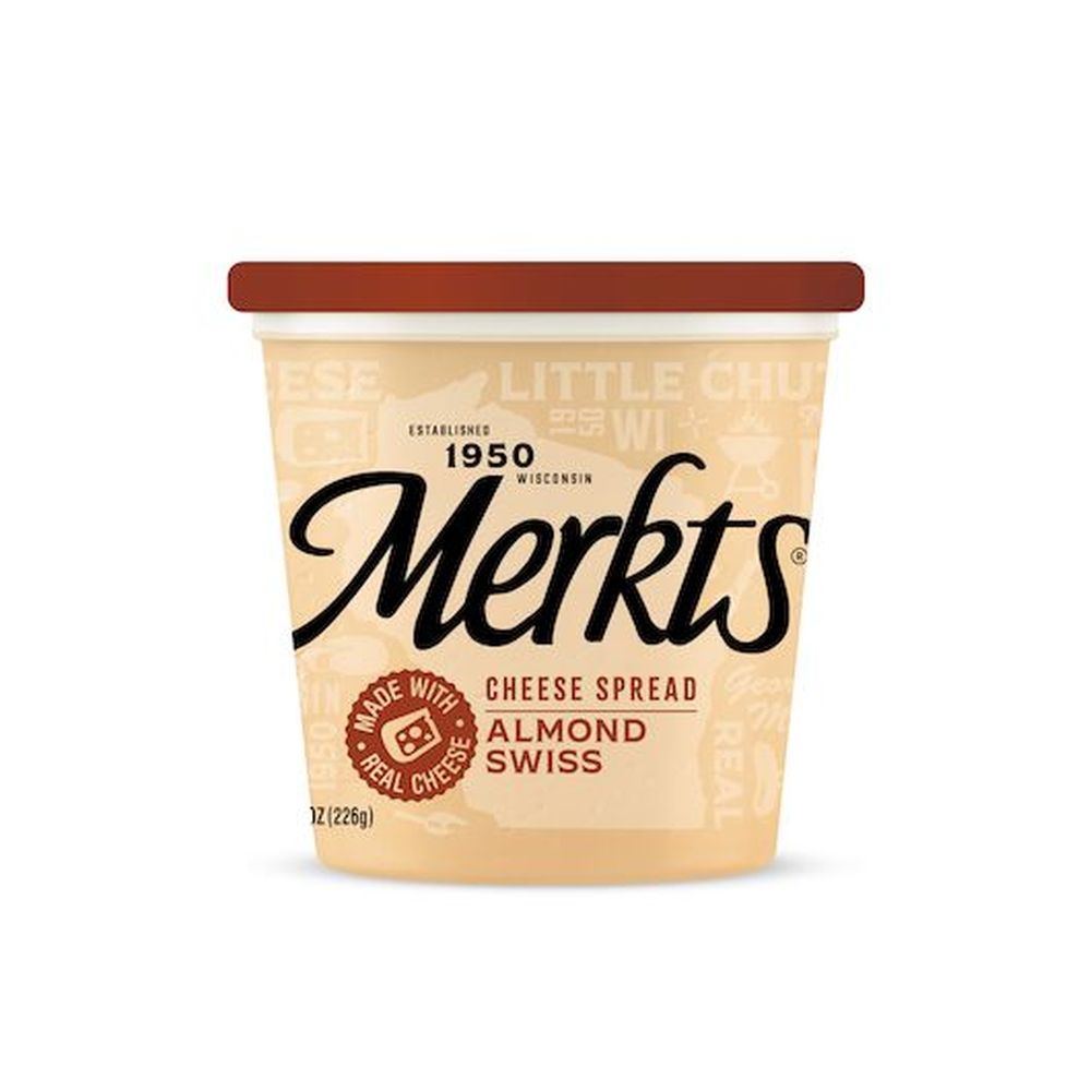 Merkt's Swiss Almond Cheese Spread, 12.9 Ounce Cup -- 12 Per Case