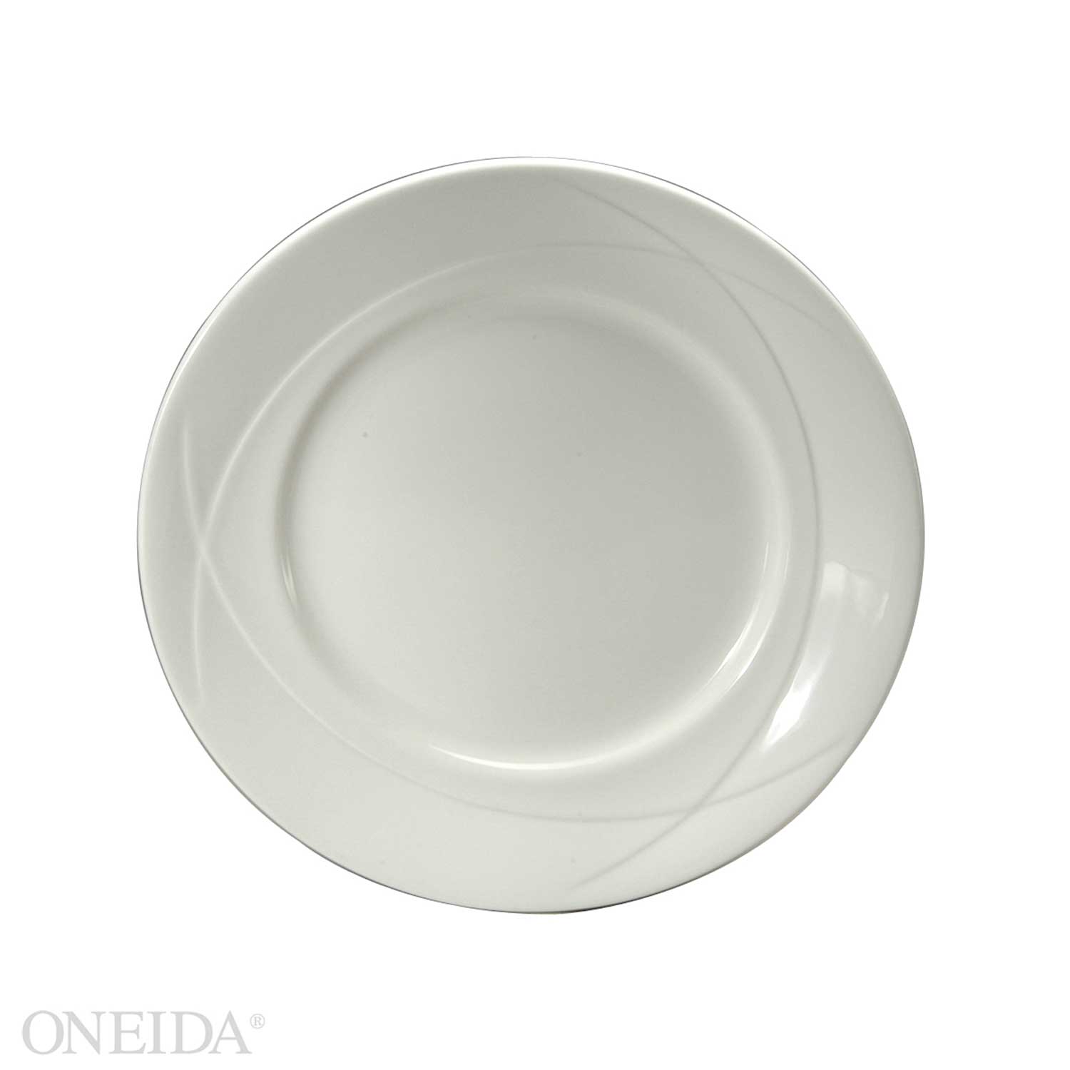 Oneida Vision Bone China Undecoratd Plate, 10 5/8 Inch -- 12 Per Case