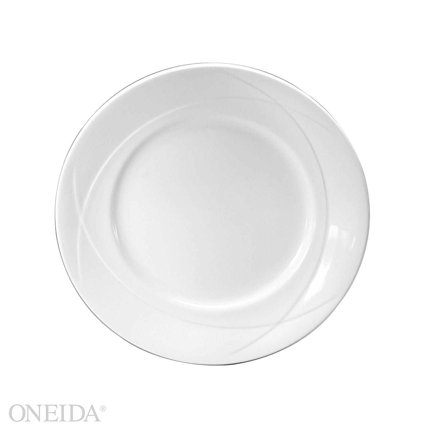 Oneida Vision Undecorated Round Plate, 11.25 Inch Length -- 12 Per Case